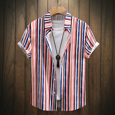 Camisa Manga Corta con Estampado Digital para Hombre - Image 5