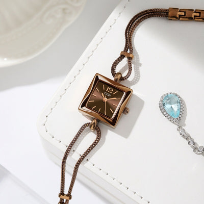 Reloj Pulsera Cuadrado Estilo Vintage en Aleación Premium - Image 3