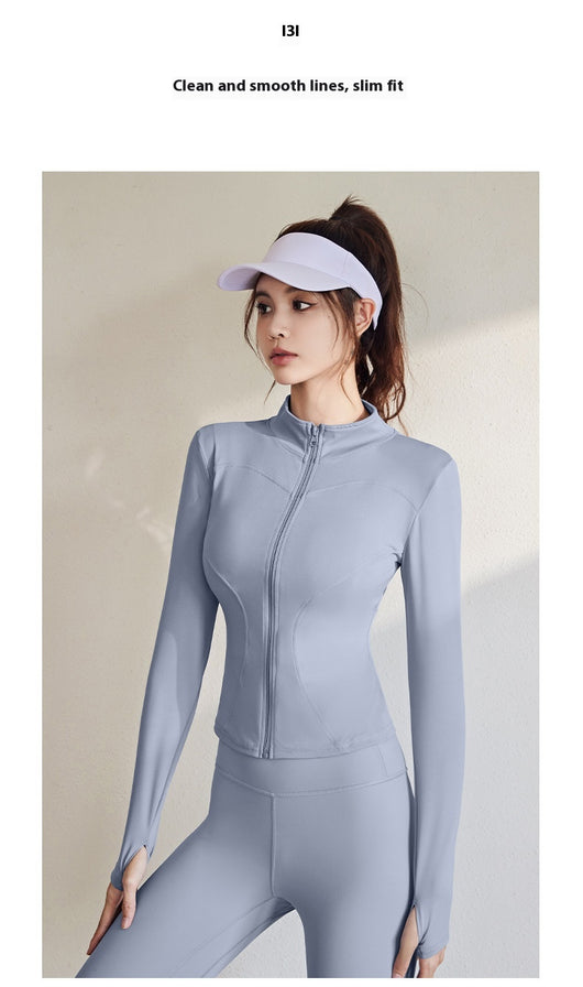 Chaqueta Deportiva Mujer Manga Larga Ajustada para Running, Fitness y Yoga - Image 27