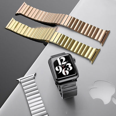 Reloj con Pulsera de Bambú y Hebilla de Arco en Acero Inoxidable - Image 9
