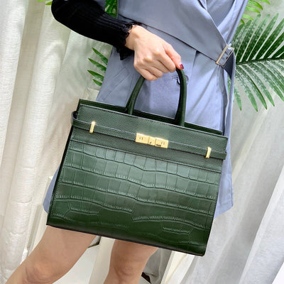 Bolso de Cuero Vacuno con Patrón de Piedra para Mujer - Image 8