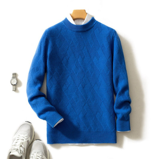 Suéter de Cuello Redondo en Cashmere Premium para Hombre - Image 7