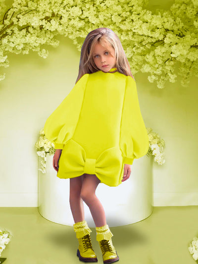 Vestido Infantil de Moda con Mangas Largas y Efecto Burbuja - Image 13