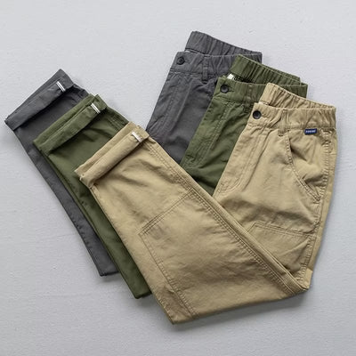 Pantalones Casuales Hombre Corte Relajado y Elegante - Image 10