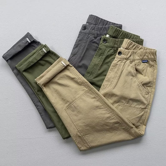 Pantalones Casuales Hombre Corte Relajado y Elegante - Image 10
