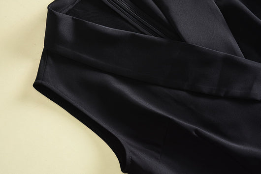Jumpsuit Elegante Sin Mangas Negro Ajustado para Mujer - Image 15