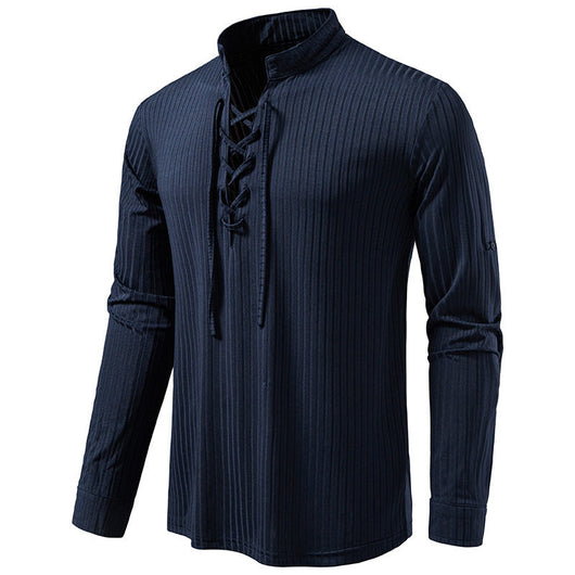 Playera Casual de Manga Larga con Cordón Ajustable para Hombre - Image 20