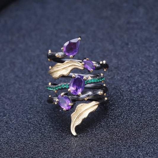 Anillo Personalizado con Gemas Incrustadas Diseño Exclusivo - Image 2