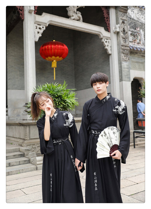 Set de Pareja Hanfu Estilo Antiguo - Conjunto Estudiante Tradicional - Image 11