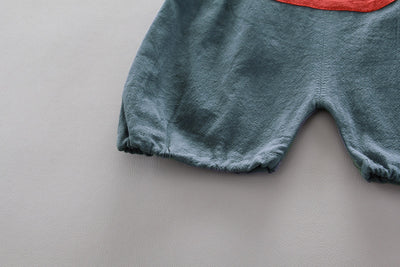 Conjunto Infantil Dos Piezas con Babero - Playera Cuello Redondo Manga Corta - Image 35