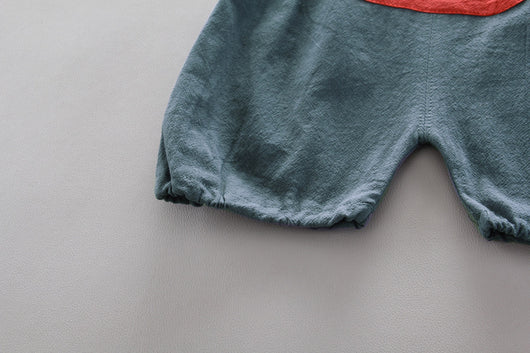 Conjunto Infantil Dos Piezas con Babero - Playera Cuello Redondo Manga Corta - Image 35