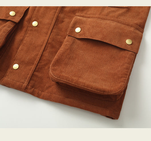 Abrigo Trench Vintage en Pana Estilo Maillard - Image 22