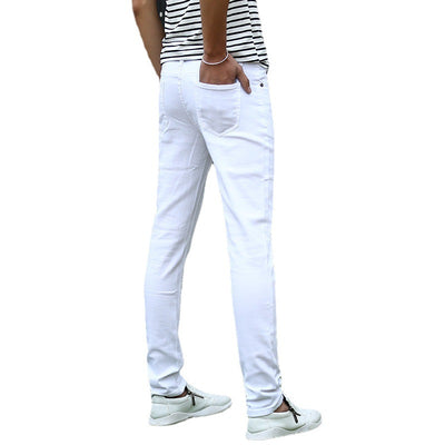 Pantalones Slim Fit Elásticos con Corte Tobillero para Hombre - Image 5