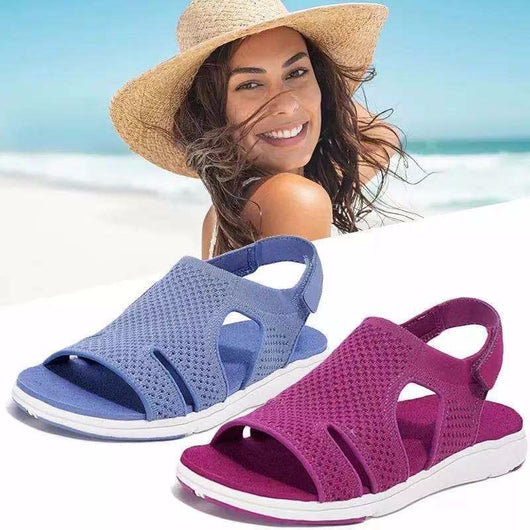 Sandalias Casuales con Velcro Transpirables y Elásticas