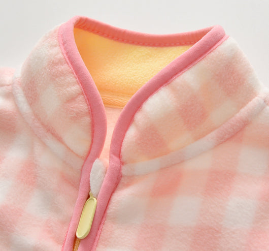 Blusa Infantil Manga Larga Cuello Alto - Diseño Moderno Primavera Otoño - Image 2