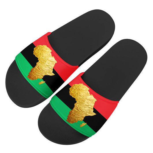 Chanclas de Playa PVC con Bandera Africana - Image 2