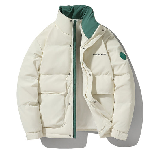 Chamarra Acolchada de Invierno para Hombre con Cuello Alto - Image 8