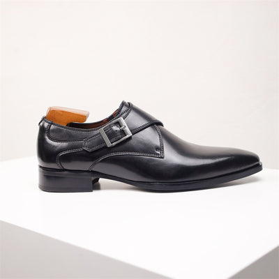 Zapatos Formales de Cuero para Hombre Estilo Británico Punta Cuadrada - Image 13