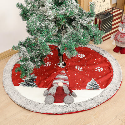 Falda para Árbol de Navidad en Lino - Decoración Elegante para la Base - Image 2