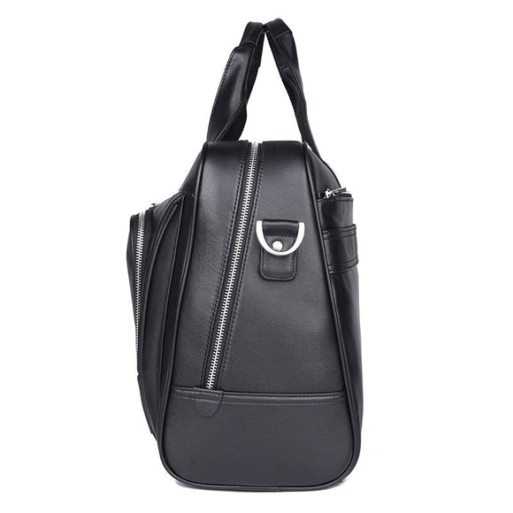 Maletín de Negocios en Cuero Genuino - Bolsa para Laptop 17" Premium Nappa