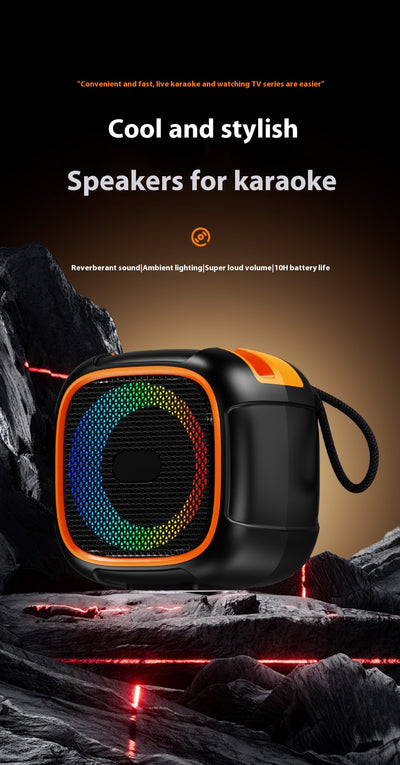 Parlante Bluetooth Portátil con Luces LED para Exteriores - Image 9