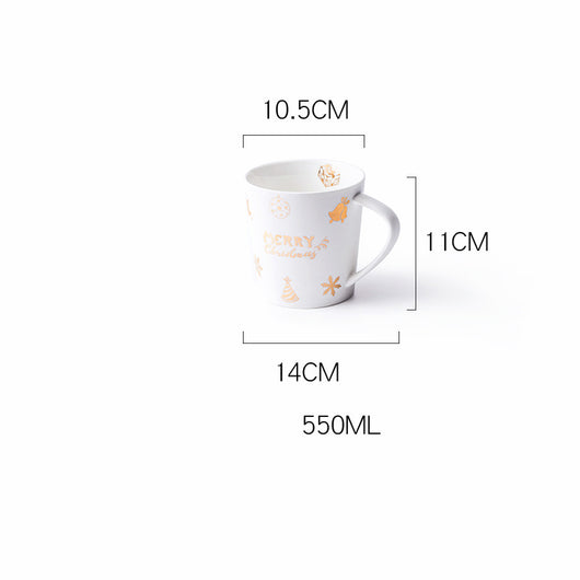 Taza Navideña Grande de Cerámica para Hombre - Image 6