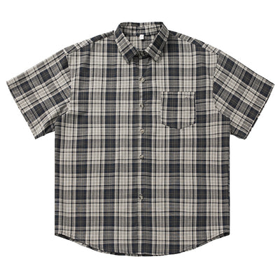 Camisa Casual Retro Americana de Manga Corta Unisex - Image 5