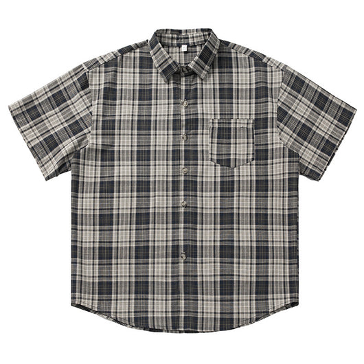 Camisa Casual Retro Americana de Manga Corta Unisex - Image 5