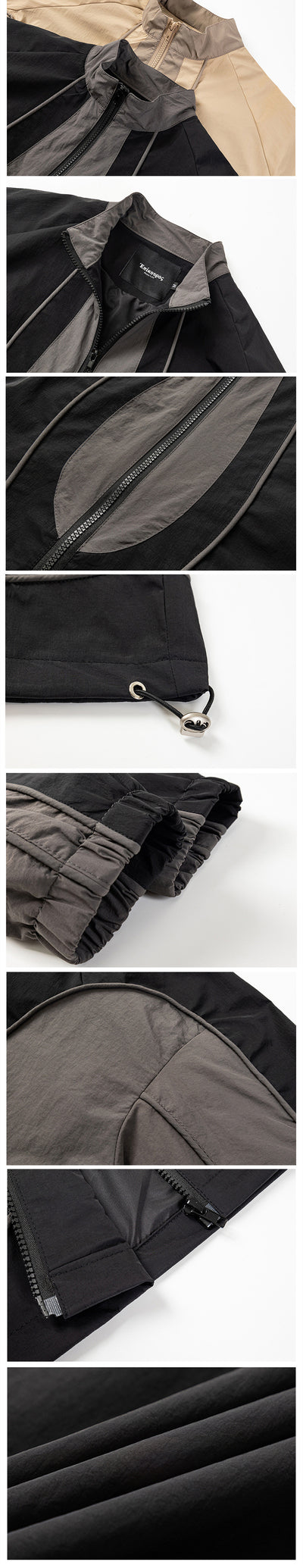 Chaqueta Casual Patchwork para Hombre - Estilo Outdoor Versátil - Image 8