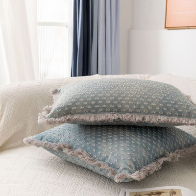 Funda de Almohada Jacquard con Franja de Denim - Image 13