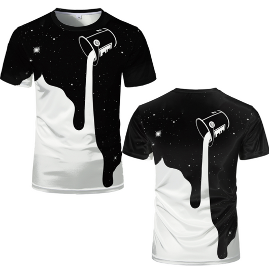 Camiseta Estampada Pour Drink Art 3D - Image 5