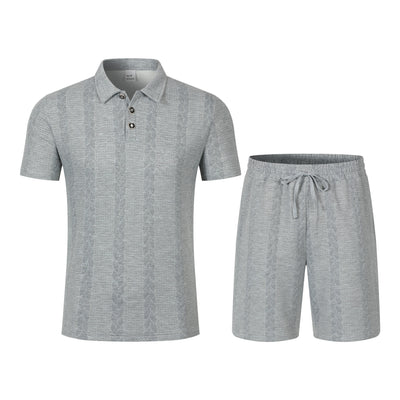Conjunto Deportivo Masculino con Cuello de Solapa y Shorts - Image 16