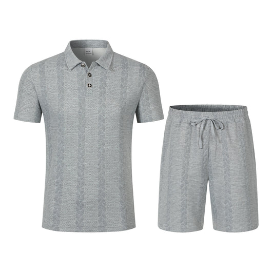 Conjunto Deportivo Masculino con Cuello de Solapa y Shorts - Image 16