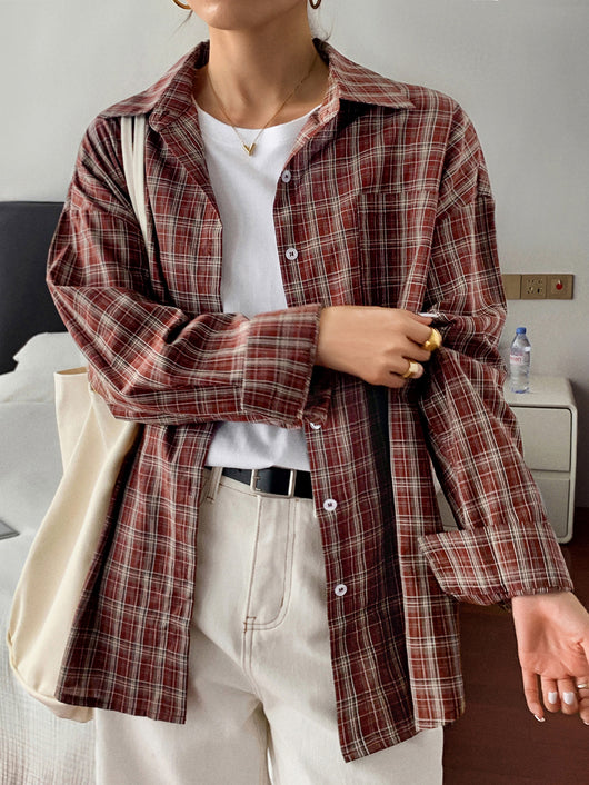 Camisa Abrigo Casual de Manga Larga para Mujer - Estilo Vacacional - Image 11
