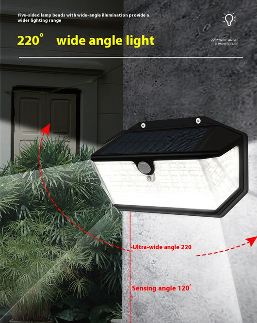 Lámpara LED Solar para Patio con Sensor de Movimiento - 5 Caras - Image 13