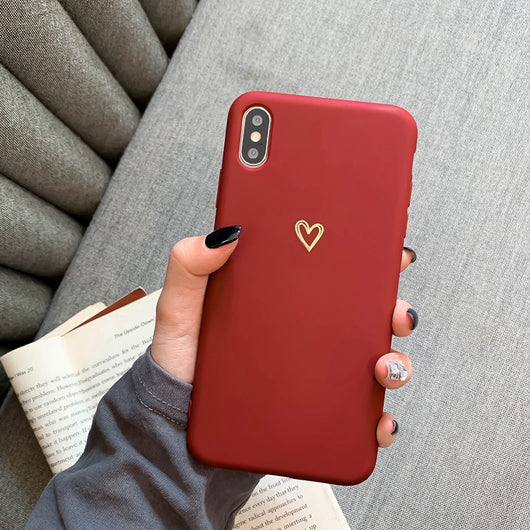 Funda Protectora de Silicona Suave - Diseño Minimalista Love - Image 7