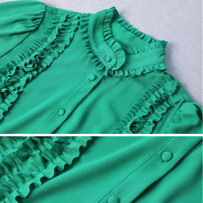 Vestido Camisa Elegante de Manga Larga para Mujer - Image 11