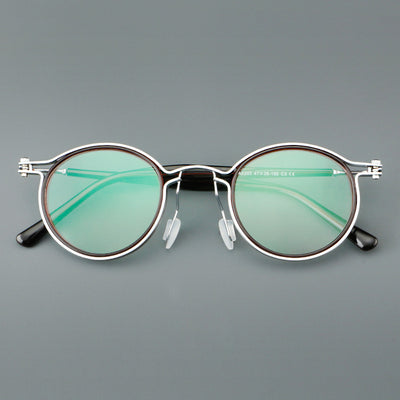 Gafas Retro Versátiles con Montura de Metal TR - Image 11