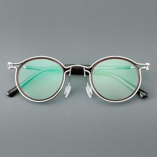 Gafas Retro Versátiles con Montura de Metal TR - Image 11