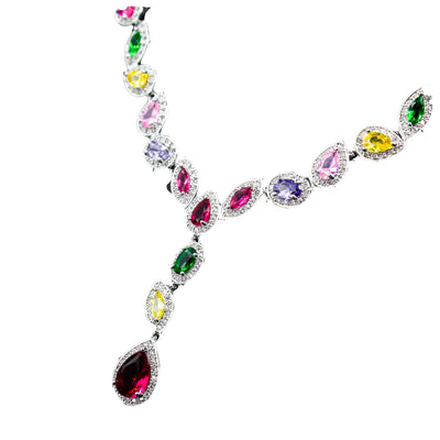 Conjunto de Collar, Aretes y Pulsera de Circonia Cúbica - Joyería Nupcial Elegante - Image 10