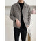 Chaqueta de Lana Suelta con Solapa Elegante para Hombre