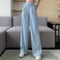 Pantalones Anchos Mujer Verano Talle Alto Tejido Calado