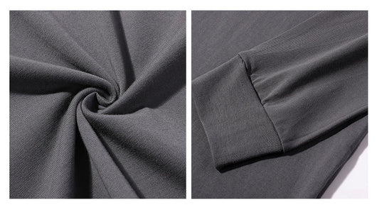 Camiseta Básica de Algodón con Cuello Redondo y Manga Larga para Hombre - Image 16