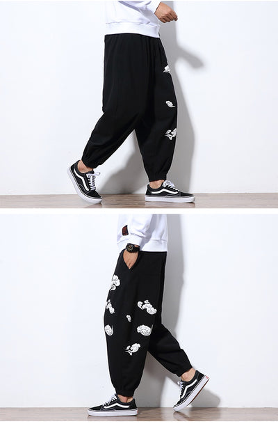 Pantalones Sueltos Casuales Xiangyun - Comodidad Asiática para Hombre - Image 10