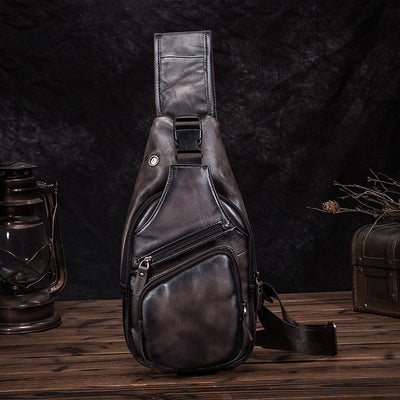 Bolsa de Pecho en Cuero Genuino para Hombre - Image 5