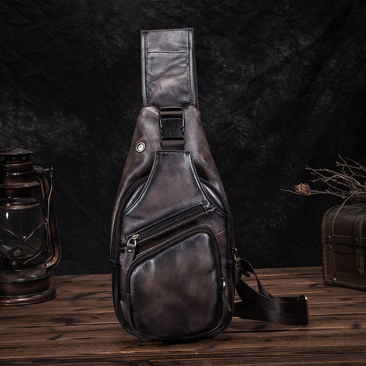 Bolsa de Pecho en Cuero Genuino para Hombre - Image 5