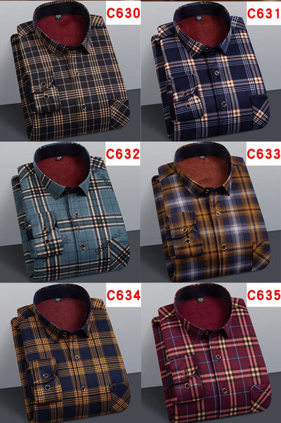 Camisa Térmica Acolchada a Cuadros para Hombre - Image 23