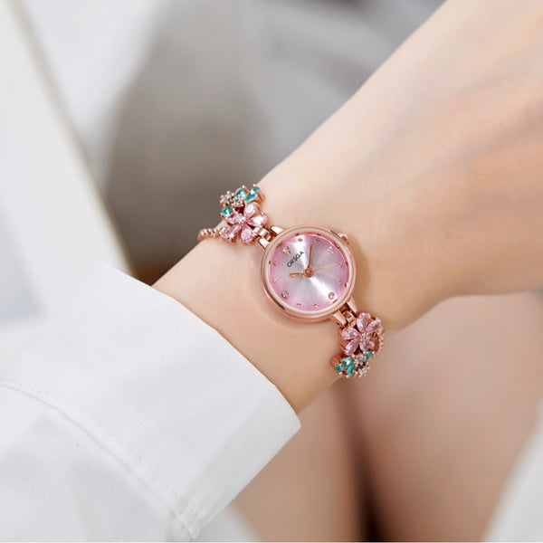 Reloj Pulsera para Mujer con Diamantes Incrustados
