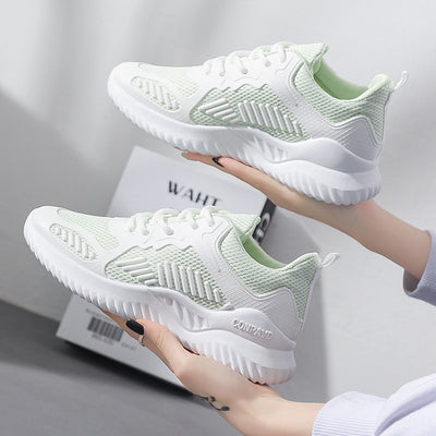 Zapatillas Deportivas para Mujer Mesh Transpirable Blancas Tenis Running - Image 7