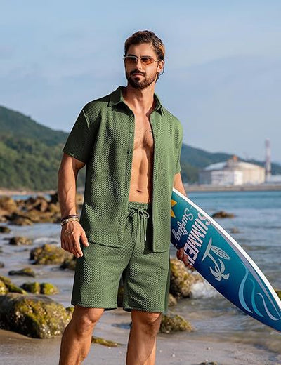 Conjunto Deportivo Casual de Punto: Playera y Shorts - Image 11